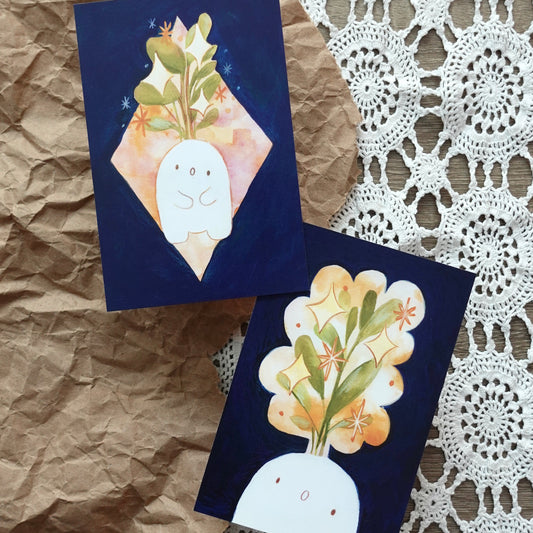 Magic Sprouts - Postcard / Mini Art Print