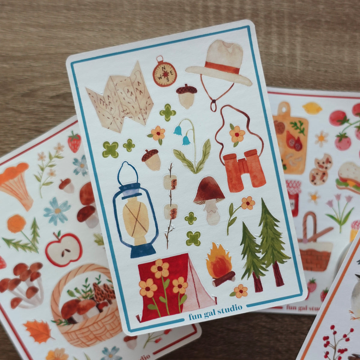 The Explorer - Camping and Adventure Sticker Sheet