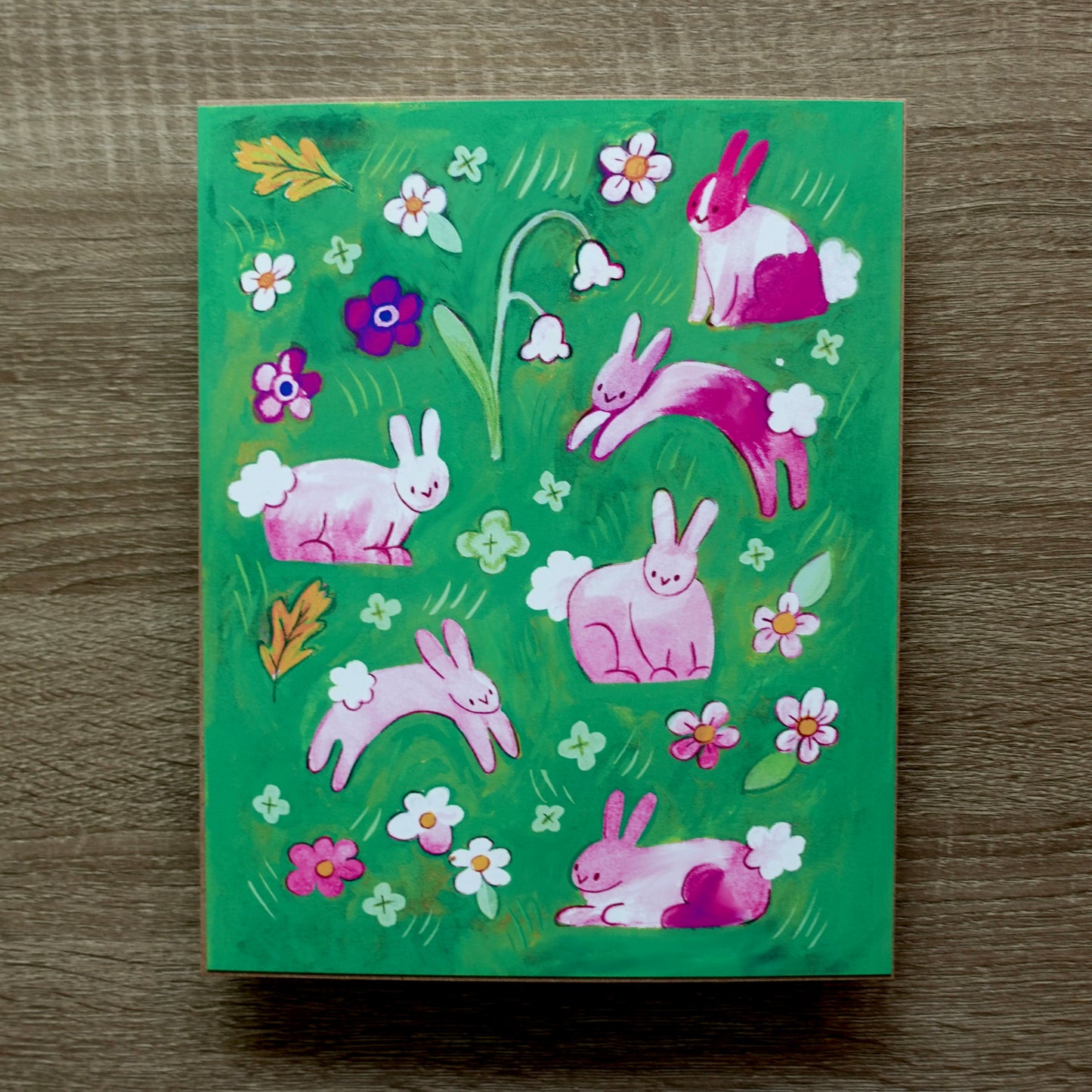 Field Bunnies - Cute Animal Art Print