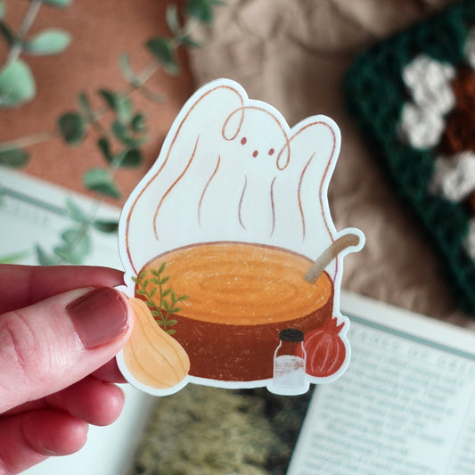 Soup Ghost - Die Cut Vinyl Sticker