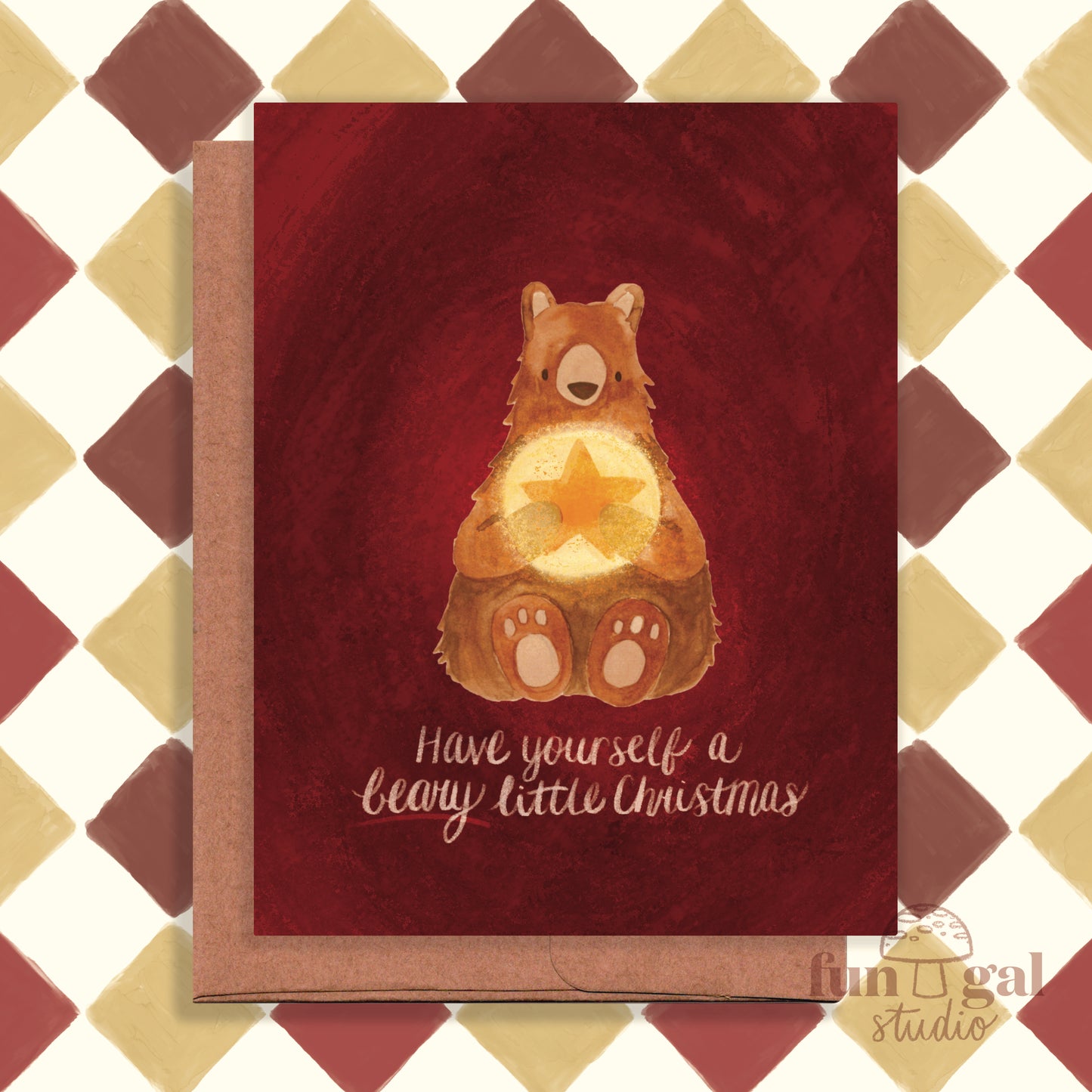 Beary Little Christmas - Holiday, Winter, Christmas Card