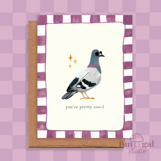 Cool Pigeon - Thank you, Birthday, Appreciation Card