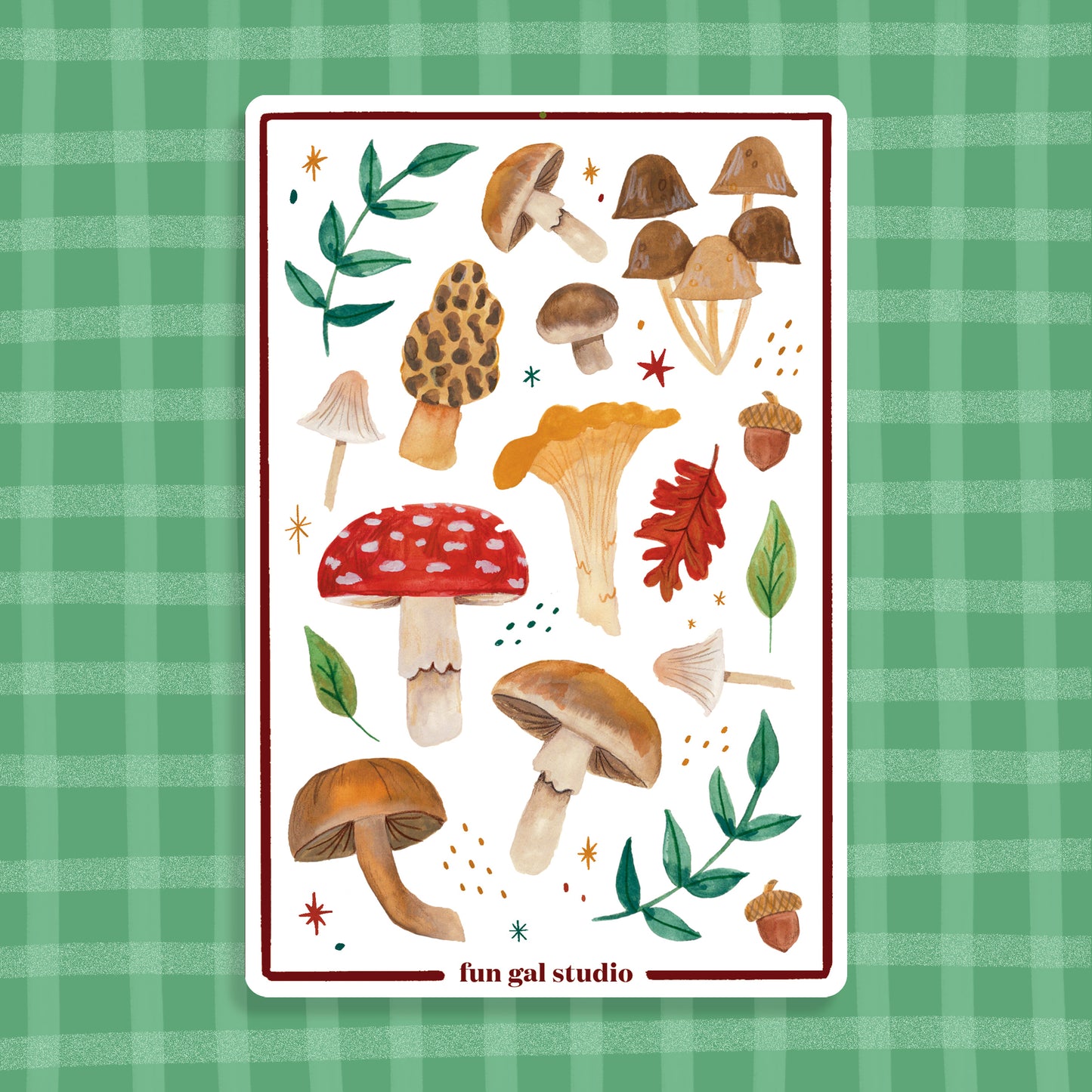 Mushrooms - Sticker Sheet