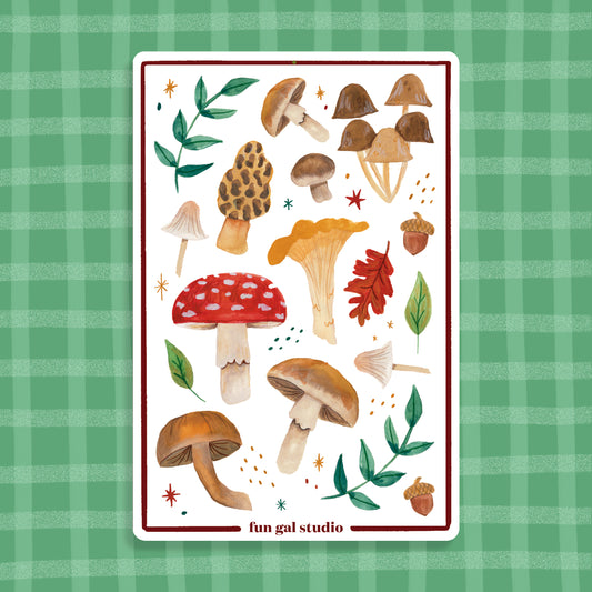 Mushrooms - Sticker Sheet