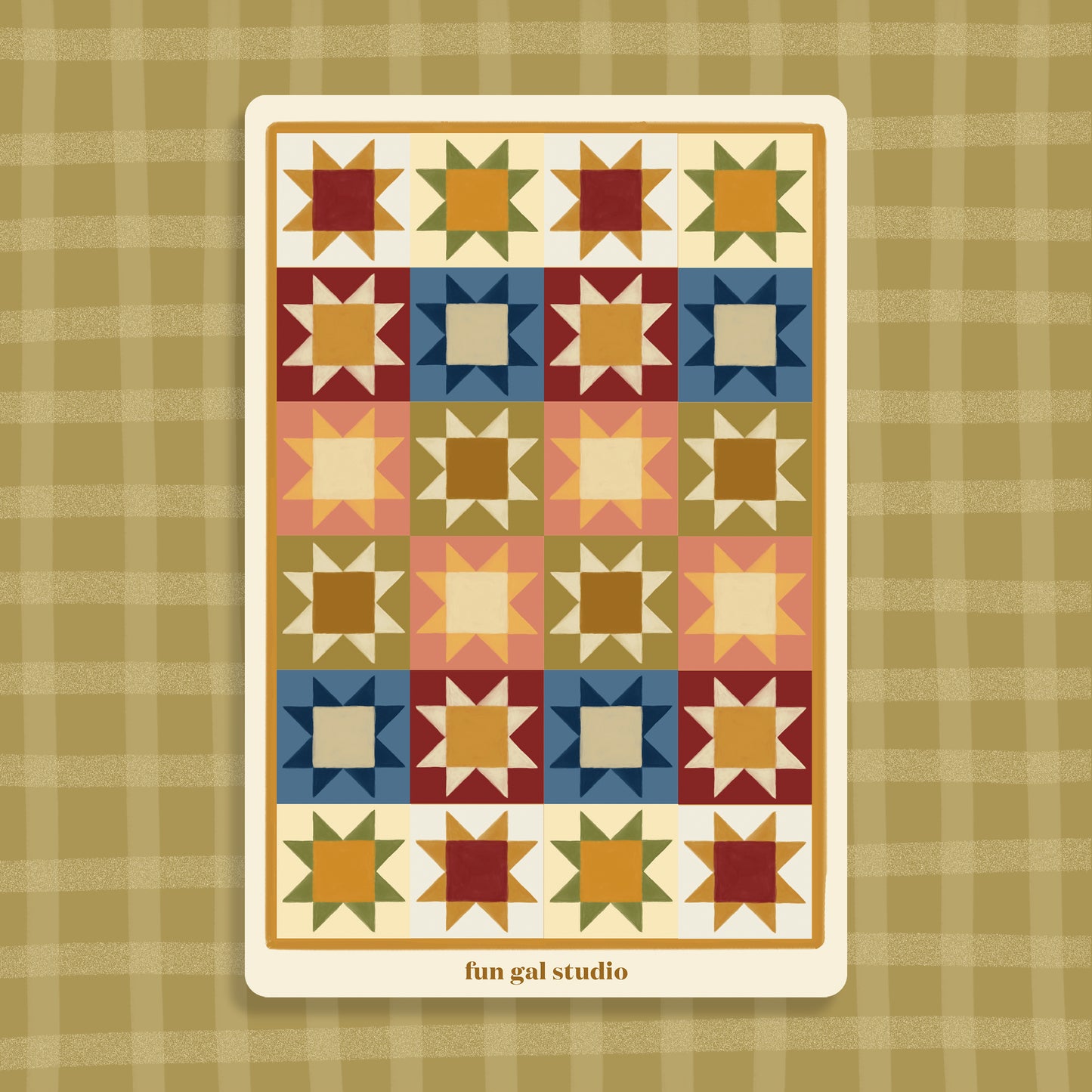 Cozy Quilt Squares - Sticker Sheet