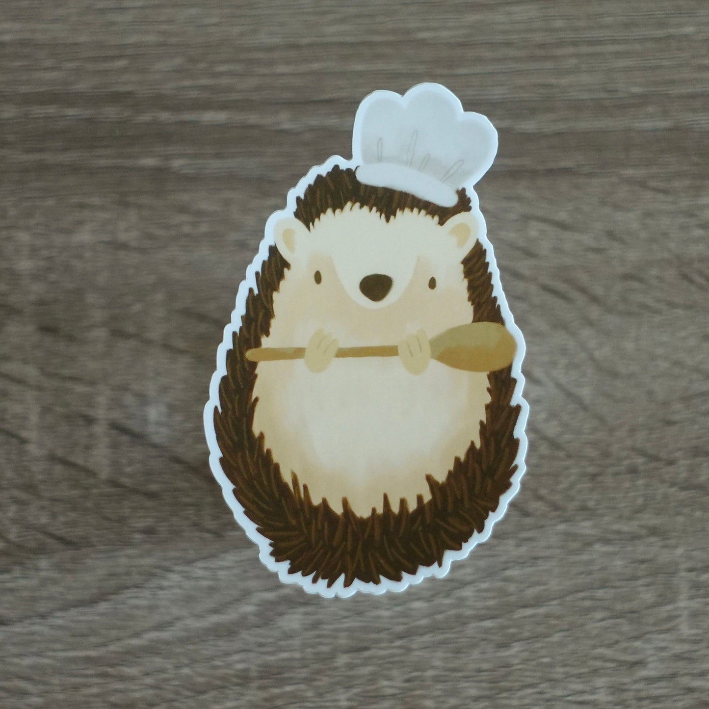 Chef Hedgie - Hedgehog Die Cut Vinyl Sticker