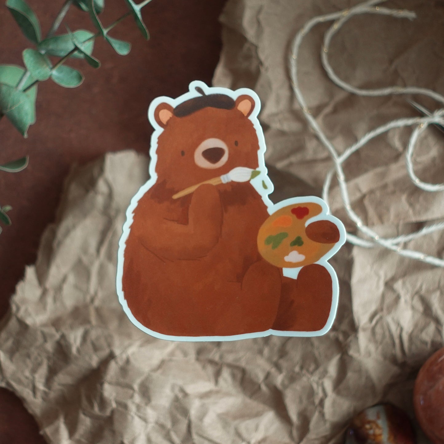 Bear Ross - Artist Bear Die Cut Vinyl Sticker