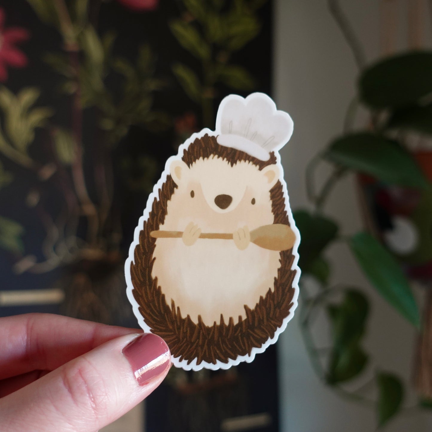 Chef Hedgie - Hedgehog Die Cut Vinyl Sticker